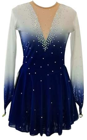 LIUHUO Figure Skating Dress Children Adults Competition Performance Four Colors Navy