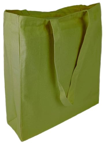 Cottonbagjoe Baumwolltasche 38 × 42 × 10 cm mit Bodenfalte & langen Henkeln | Unbedruckte Baumwolltasche 38 × 42 × 10 cm aus 340 g/m² Canvas – mit Bodenfalte, langen Henkeln & OEKO-TEX® STANDARD 100