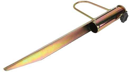 FONDOTIN Support De Parasol De Plage en Fer Doré pour Parasol 25-32 Mm Ancre Solide pour Plage Et Jardin Fixation Stable Le Vent