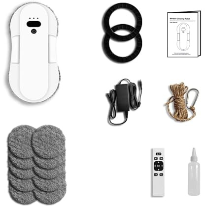 Robot De Nettoyage De Vitres Avec Double Jet D'eau, Lave-linge Électrique For Le Lavage Des Vitres, Aspirateur Robot, Appareil Ménager Intelligent