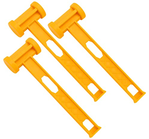 ibasenice 3 Stück-pack Leichter Zeltpflockhammer mit Stoßdämpfendem Griff aus Kunststoff Praktisches Campingzubehör für Outdoor und Zeltheringe