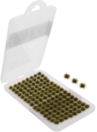 SEWOART Herbe pour Diorama Et Maquettes Herbe Artificielle pour Modélisme Ferroviaire Touffes De Chemin De Micro-Paysage Miniature