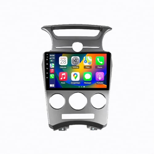 Lastbilsnavigering för Kia Carens 2006-2012 Trådlös Apple Carplay Android Auto-Skärm, Hd-Pekskärm, Spelare Bluetooth Wifi Bärbar Surfplatta för Bilen, 4 Kärna 2G＋32G