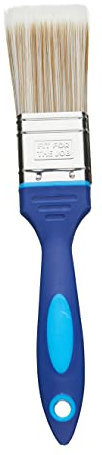 Fit For The Job Pinceau Artisanal sans Perte de Poils de 38 mm pour Une Finition Lisse avec peintures-émulsions à Aspect Brillant et satiné sur Les Murs, plafonds, Meubles, Bois et métal