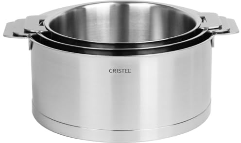 Cristel | Série De 3 Casseroles Inox Strate Amovible