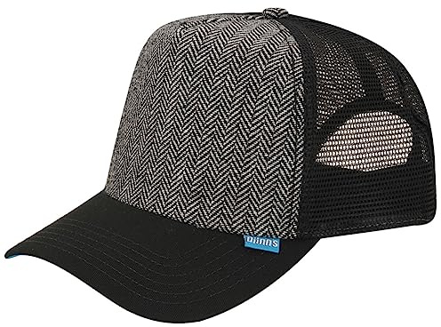 Djinns - Tweed Combo (Black) - High Fitted Trucker Cap