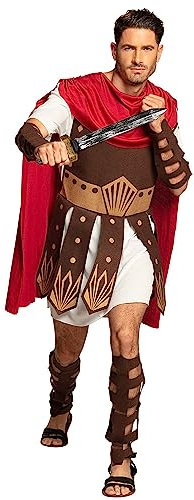 Boland 83806 - Costume adulte Gladiateur, hommes, Cesar, Romains, Arène, Combat, Colloseum, Carnaval, Halloween, Mardi gras, Fête à thème, Déguisement, Théâtre