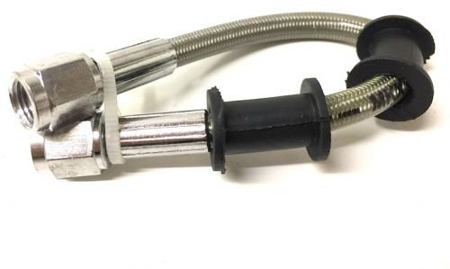 Universal Stahlflex Bremsleitung vorne 30cm – Bremsschlauch passend für Motorrad, Roller, Moped, Quad – Besserer Bremsdruckpunkt