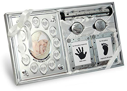 INtrenDU Regalo Dono presente pensieri per nascita e battesimo primo sacramento per maschietto e femminuccia per neonat per bebè