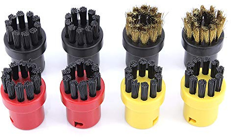 DingGreat Nylon + Brass Wire Brush Tool Nozzles for Kärcher SC1 SC2 CTK10 SC3 SC4 SC5 SC7 Steam Cleaners (Pack of 8)