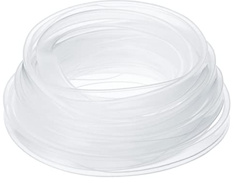 PATIKIL 16.4ft Silicone Tube Sleeve, Flat Flexible IP67 Waterproof Protection Cover Fit 5050/5630/5730 10mm Wide Non-Weatherproof LED Strip, Clear