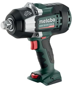 metabo Akku‑Schlagschrauber SSW 18 LTX 1750 BL - 18 V, 1750 Nm, 3/4 Vierkant, 12 Drehzahlstufen - Brushless, Überlastschutz, LED, Robustes Aluminium‑Gehäuse - Ohne Akku & Ladegerät - Inkl. metaBOX