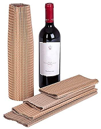 emballage garrigou 100 manchons carton ondulé étirable protection verre bouteille flacon 60 X 250 m/m