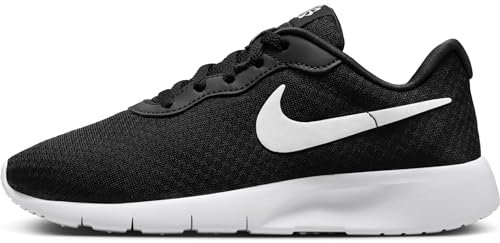 Nike Tanjun Go (Gs) Sneaker, Black White White, 39 EU