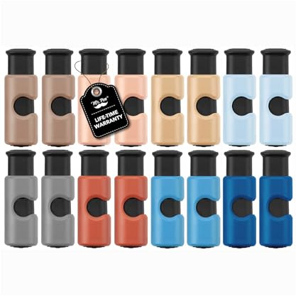 Mr. Pen- Squeeze and Lock Bread Bag Clips, 6 cm, 16 Pack, Multicolor Squeeze Lock Clips, Reusable Bag Closures for Bread, Snacks, Coffee, Food Storage, Fits Thick and Thin Bags