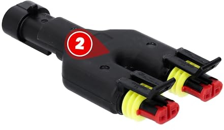 AMP Superseal Y-Distributör 932181-2-Polig Kontakt och Fördelare 1,5 mm