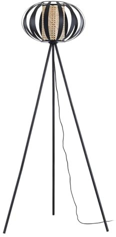 Lindby Lampadaire Tamira (Traditionnel) en Noir Métal e. a. pour Salon & Salle à manger (1 lampe,à E27), Sur Pied Lampe a de Sol