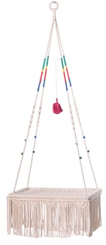 Cama para Gatos Boho, Cama para Gatos de,Cama de Pared Boho para Gatos - de de Canasta de Tejida a Mano para Gatitos pequeños Gatos interinos