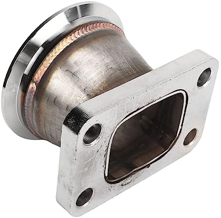 3in V Band Stainless Steel Flange Adapter Smooth Flow High Strength Car Accessory Fit for T3 Turbo