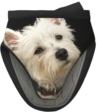 West Highland Terrier avec Collier, Mini Gants de Cuisine en Silicone, Gants de Cuisine antidérapants résistants à la Chaleur