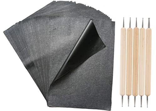 Tofficu Kohlepapier Transferpapier Graphit-kohlepapier Zum Nachzeichnen Transparentpapier Für Kunst Und Handwerk Werkzeug Zum Übertragen Von Designs Holz Leinwand Papier Glas Metall Kerami