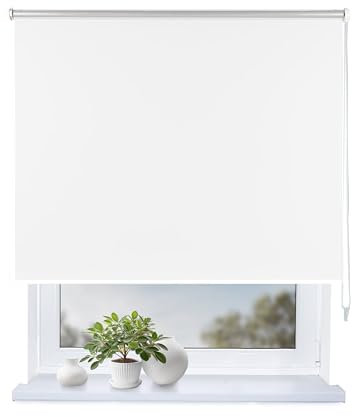 Rollmayer Thermorollo nach maß, 5 Farben, Höhe 150-240 cm, Breite: 131-160cm, Schrauben, mit Bohren, Seitenzugrollo & Thermo Rollo für Fenster und Tür