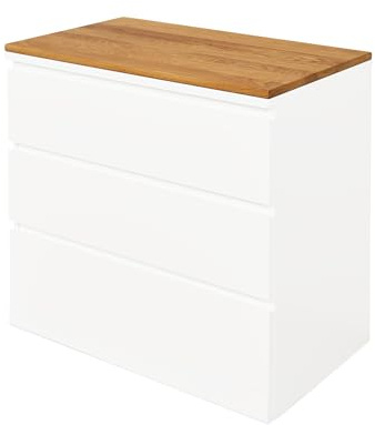 Natural Goods Berlin 1 plaque de recouvrement Malm en chêne - I K E A Upcycling - Plaque en bois Malm de 2 cm d'épaisseur spécialement conçue avec fonction antidérapante - Planche en bois de chêne