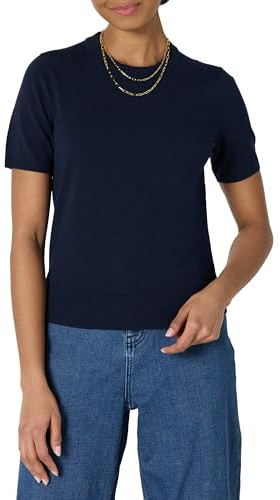 Amazon Essentials Damen Kurzarmpullover-Pullovertop in Regular-Fit