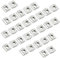 SMLOPLOM Lot de 30 rainures coulissantes en acier au carbone M6 carré pour profilés en aluminium, vis à tête marteau, argent