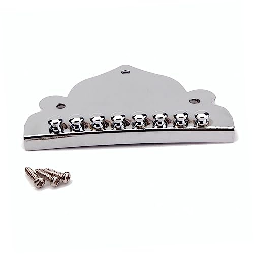 ERINGOGO Tailpiece Replacement Screws Triangle Plated Mandolin with 8-string and Chrome, Material with Excellent Workmanship or Decorative Sturdy Part for Box Guitar