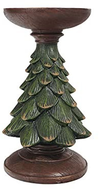 Resina Albero di Natale Bastone Candela Rustico Tealight Portacandele Figure Soggiorno Tavolo Decorazione Accessori