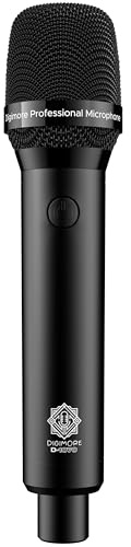 DIGIMORE D-1070 Dynamic Microphone | Supercardioid Pickup | Metal Body | 20ft XLR Cable | Mic Holder Included | for Singing, Live Stage, Recording & Public Speaking