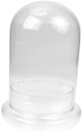 UTHCLO U Shaped Glass Cover for Preserved Flower Dome Decorative Glass Display Bell for Decorations Diy Garden Decorations