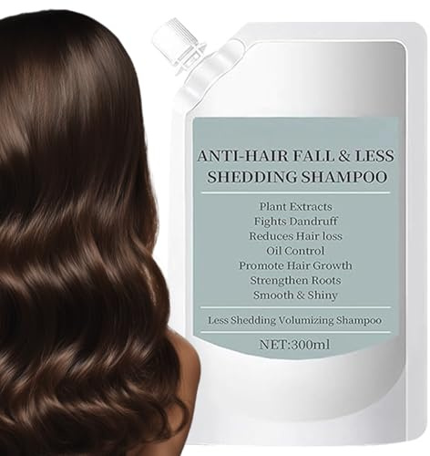 Champú volumen para cabello fino | Champú de volumen fortalecedor - 300 ml Cuidado de limpieza con plantas naturales, para el lavado diario de mujeres hombres y familia