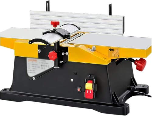 Planer Thicknesser - 12000R/Min Electric Wood Planer with Portable Design for Precise Wood Thicknessing & Jointing