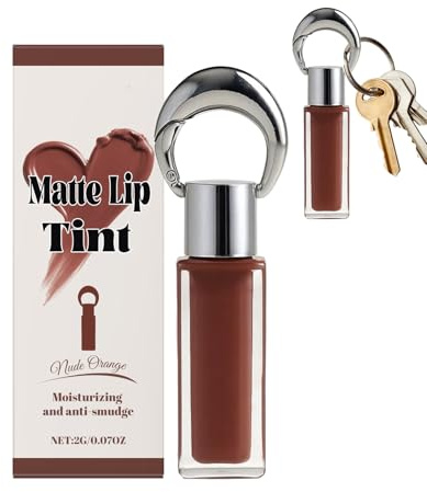 Yulokdwi Keychain Lip Gloss,Highly Pigmented Plumper | Keychain Design Shimmer Lip Balm | for Teen Girls, Friends, Family, Stage Performance, Photo Props, Cosmetic, Makeup, Beauty