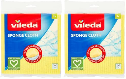 Vileda Super Absorbent Sponge Cloth (Pack of 2)