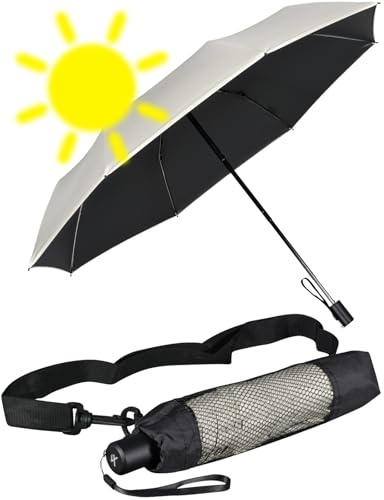 iX-brella City Trekking Sonnen-Regenschirm mit extra langem Stock mit UV- und Hitzeschutz