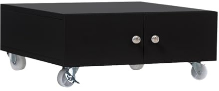 Druckertisch für Home Office mit abnehmbaren Regalen und Aufbewahrung, rollbarer Aktenschrank mit Edelstahlgriffen, seitlicher Schrank für unter dem Schreibtisch