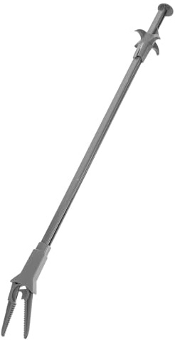 Lange Kunststoff Pinzette für Aquarium Wasserpflanzen, 50cm Schwarz | Gebogene Ausführung, für Aquarium und Fischbeckenpflanzen, ca 2cm Greifbreite