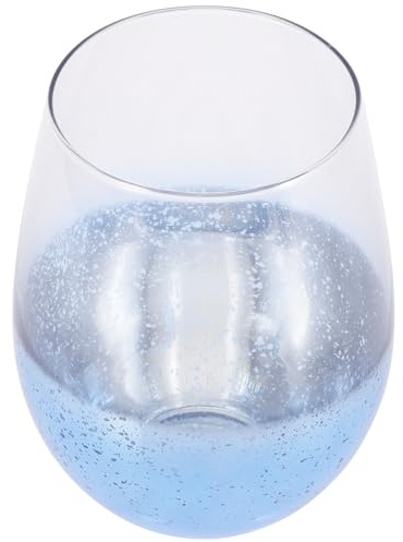 Toyvian Bicchiere da Vino senza Stelo in Vetro Raffinato Capacità 550ml Versatile per Matrimoni e Compleanni