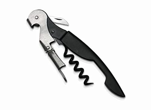 Vinbouquet Vin Bouquet FID 007 - Sacacorchos Profesional 2 Tiempos, Sacacorchos Camarero, Descochador, Abrebotellas de 2 tiempos