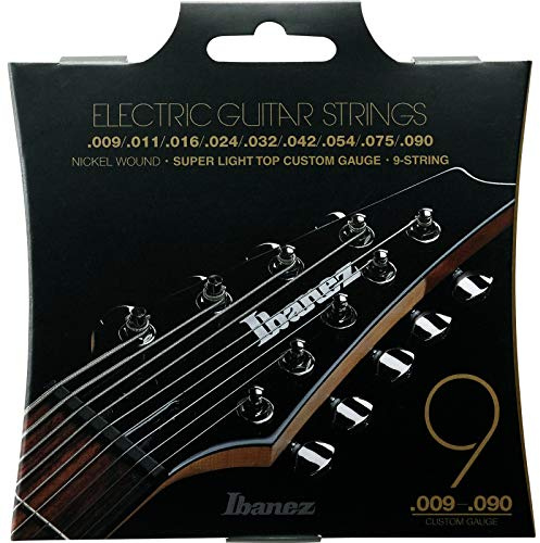 IBANEZ Saitensatz E-Gitarre Nickel Wound 9-Saiter - Super Light für long scale 9-90 (IEGS9)