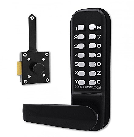 BORG LOCKS BL4409 Wooden Gate Digital Lock With Slam Latch