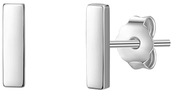 Glanzstücke München Damen Ohrstecker Stäbchen aus 925/- Sterling Silber | Stab,Ohrringe,Silberohrstecker,filigraner Ohrschmuck