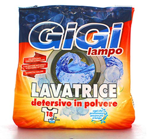 GIGI LAMPO DETERSIVO BUCATO LAVATRICE IN POLVERE RICARICA 18 LAVAGGI