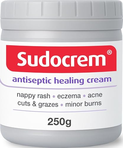 Sudocrem® Antiseptic Healing Cream, Zinc Oxide Cream, 250g | For Nappy Rash, For Eczema, For Acne, For Minor Burns, Pack of 1
