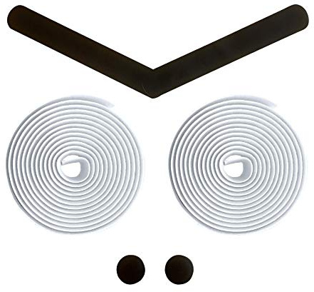 Alien Pros Fahrrad Lenkerband EVA (2er-Set) Weiß - Verbessern Sie den Griff Ihres Lenkers mit diesem Fahrrad Lenkerband - Umwickeln Sie Ihren Lenker für eine komfortable Fahrt