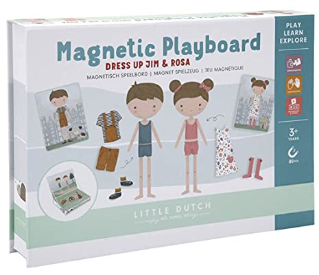 Little Dutch 4756 Magnet Spielbox - Jim & Rosa