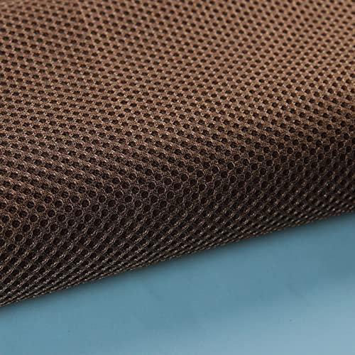 XiaoLong Tela de Rejilla 160 cm de Ancho Funda de Asiento Resistente,Ropa Deportiva Transpirable,Gruesa y Suave Vendido por 1 m(Size:1.6 * 8m,Color:marrón)
